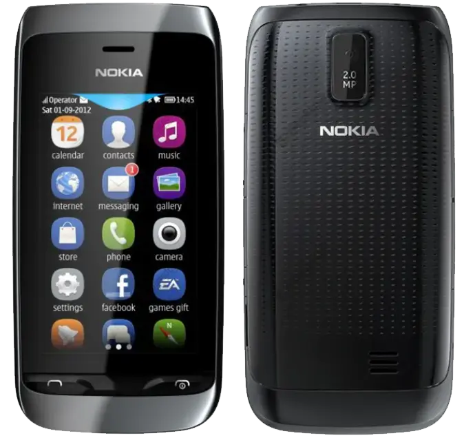 Nokia Asha 309  black color image