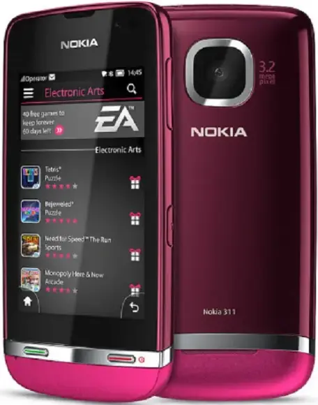 Nokia Asha 311 rose official Image