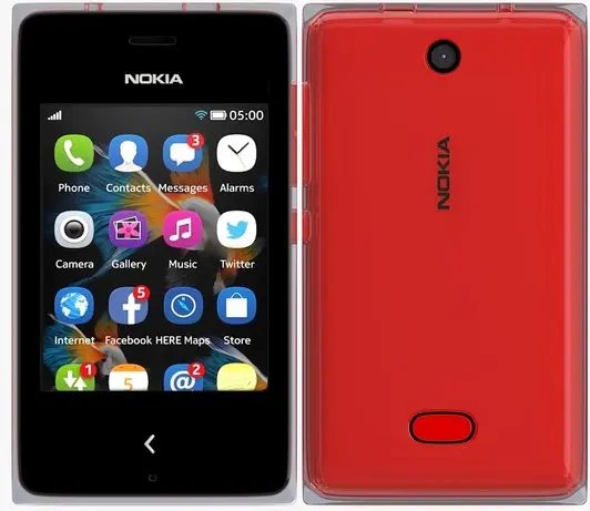 Nokia Asha 500 Dual SIM red image