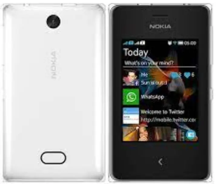 Nokia Asha 500 Dual SIM white color image