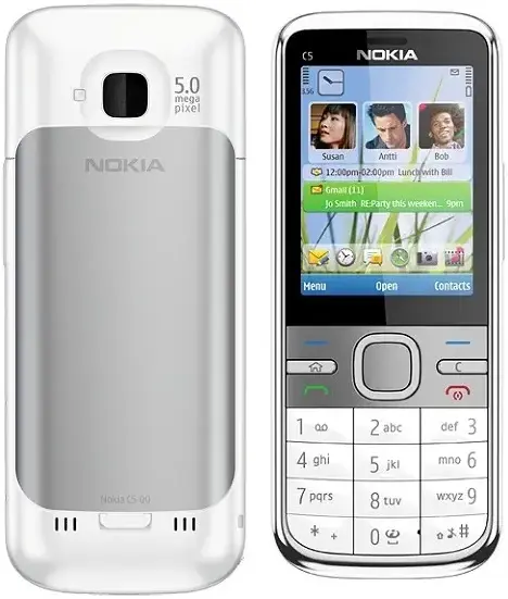 Nokia C5-02 white silver official Image