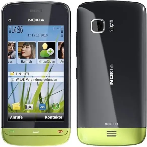 Nokia C5-03 black green official Image