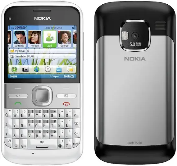 Nokia E5 black silver official Image