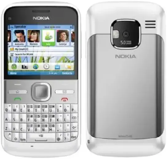 Nokia E5 silver white offficial Image