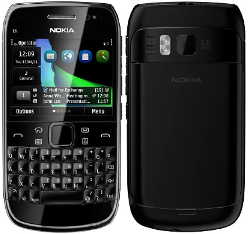 Nokia E6 black official Image