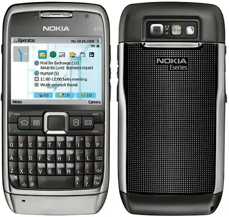 Nokia E71 black silver official Image