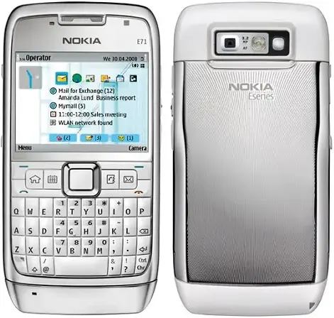 Nokia E71 silver official Image