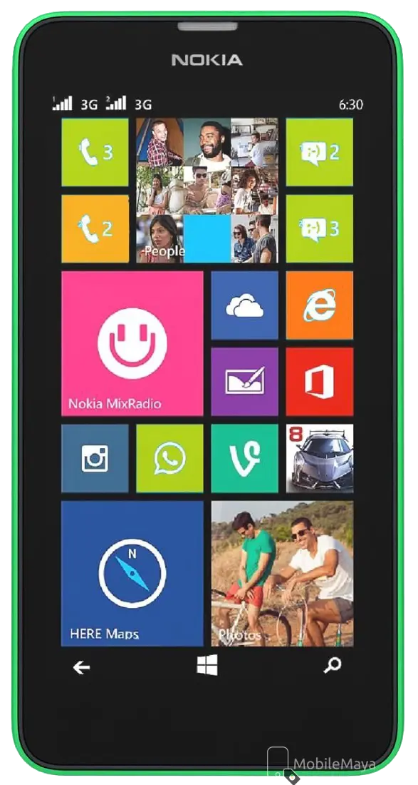 Nokia Lumia 630 Front Side Image