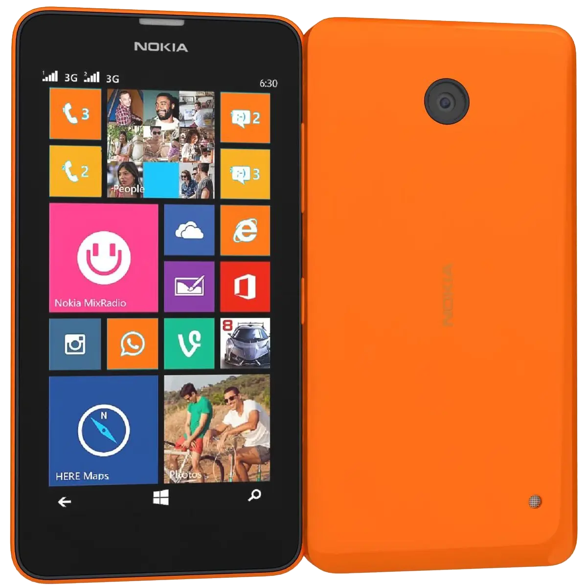 Nokia Lumia 630 Orange Image