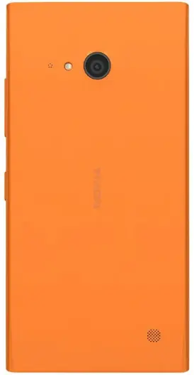 Nokia Lumia 730 Dual SIM Back Side Image.