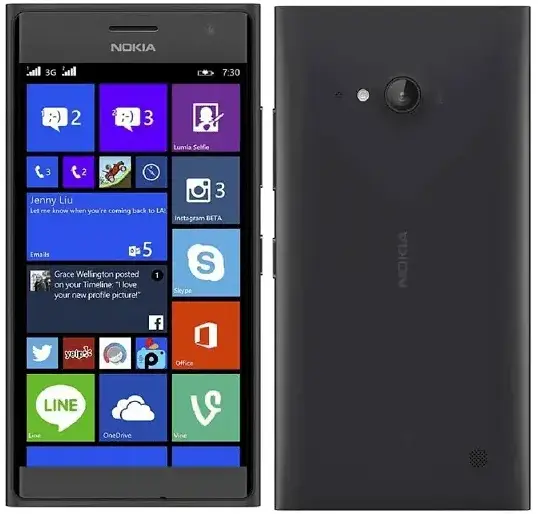 Nokia Lumia 730 Dual SIM Black Image.