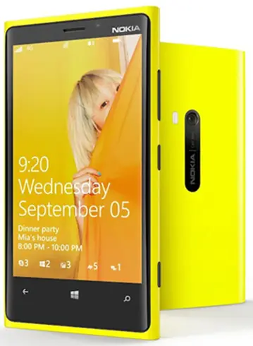 Nokia Lumia 920 yellow color picture