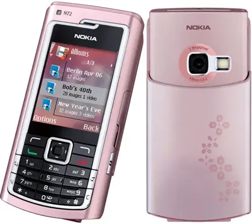 Nokia N72 pink official Image