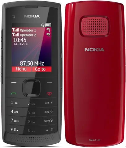 Nokia X1-01 black red official Image