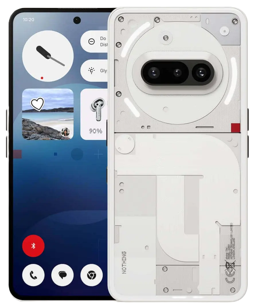 Nothing Phone 3a white color image