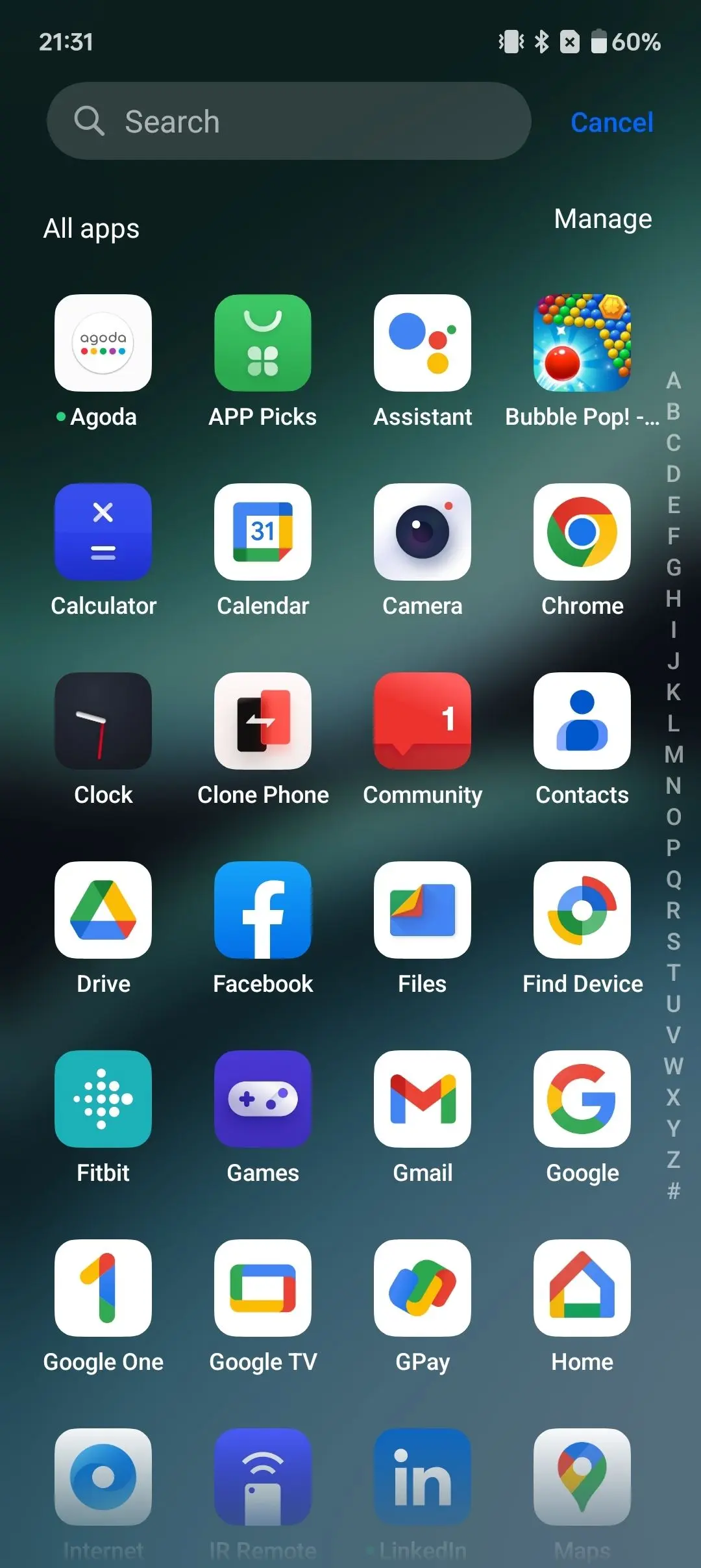 OnePlus Nord 4 App Drawer Image.