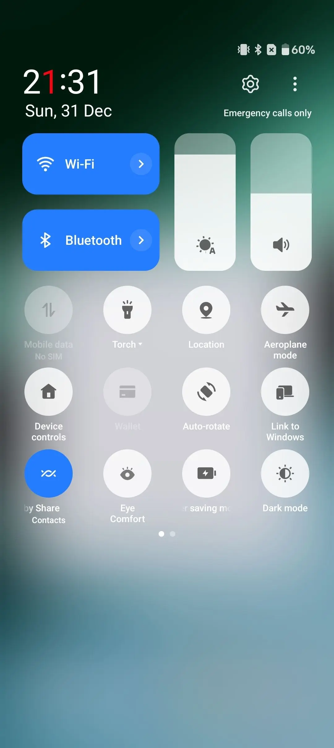 OnePlus Nord 4 Quick Settings Panel Image.