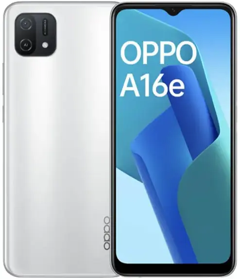 Oppo A16e white image