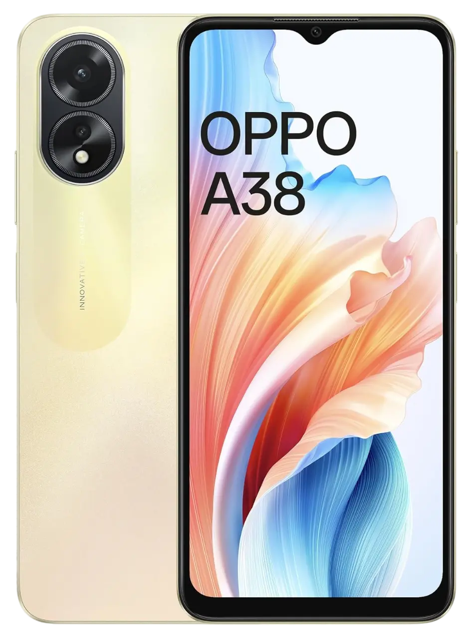 Oppo A38 Glowing Gold Official