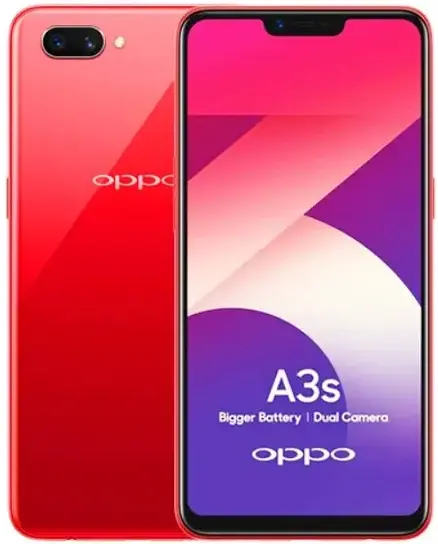 Oppo A3s red color image