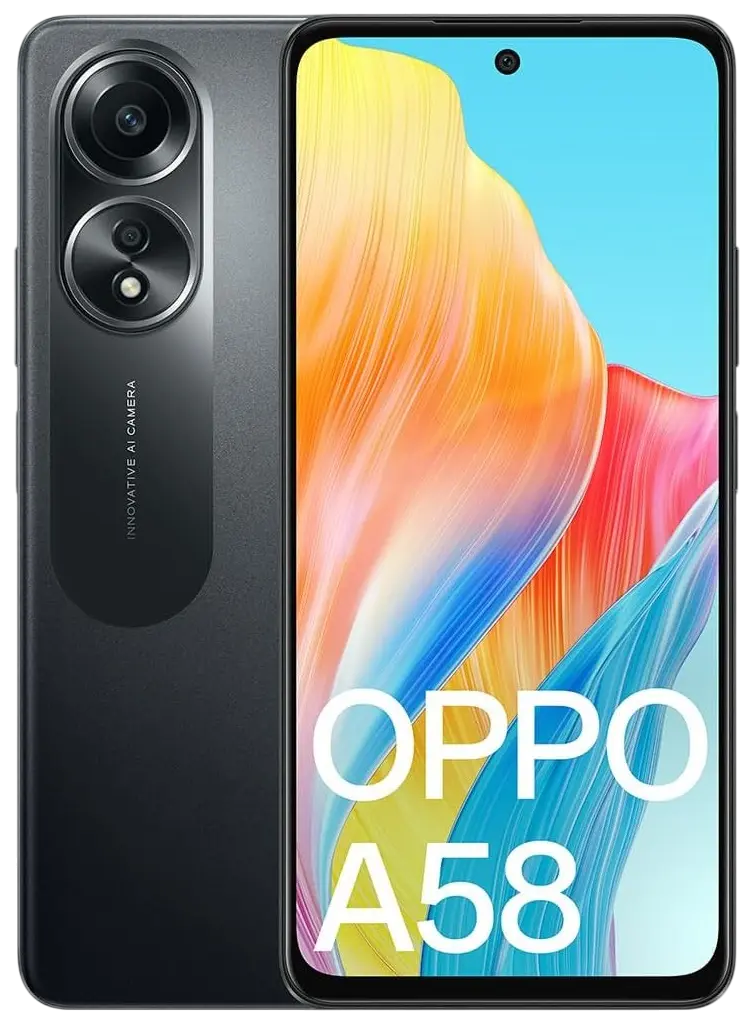 Oppo A58 4G Glowing Black Official