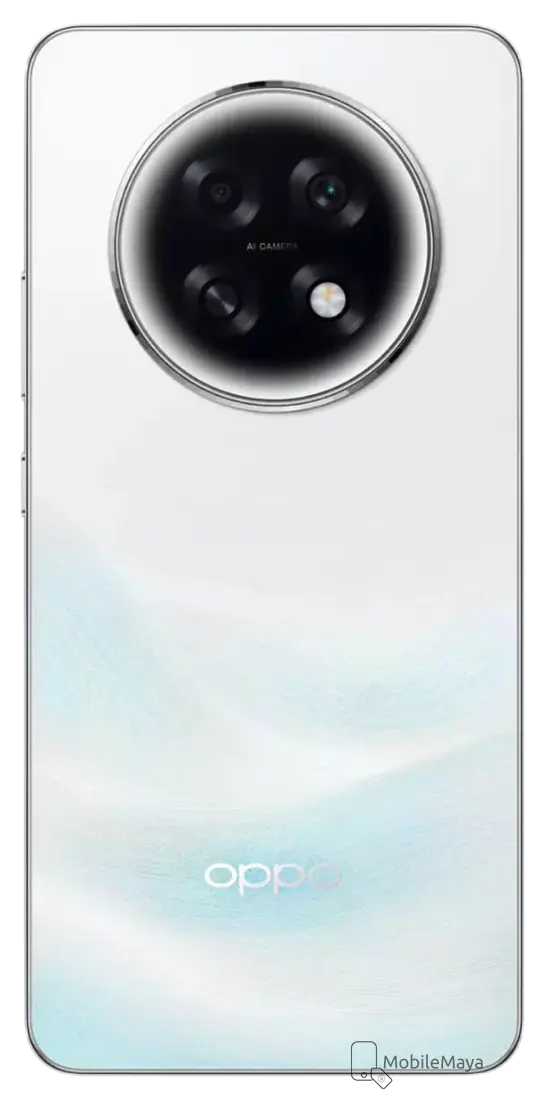 Oppo A6 Max 5G Silver Back Image.