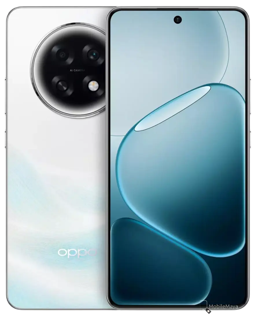 Oppo A6 Max 5G Silver Official Color Image.