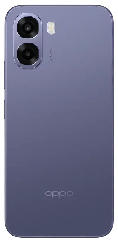 Oppo A6x 4G Plum Purple Back Side Image.