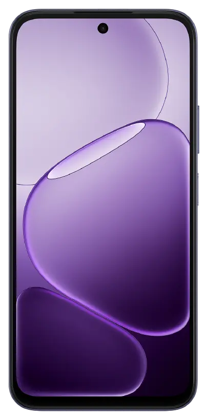 Oppo A6x 4G Plum Purple Front Side Image.