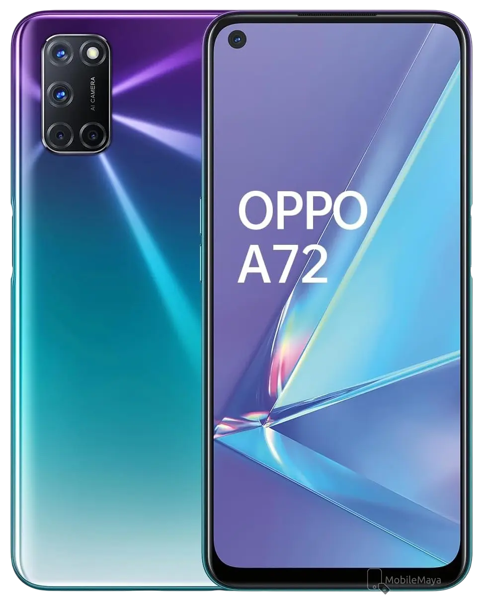 Oppo A72 Aurora Purple Official