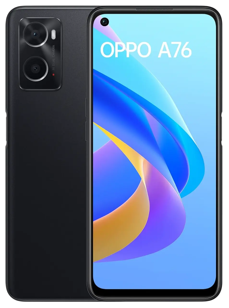 Oppo A76 Glowing Black Official