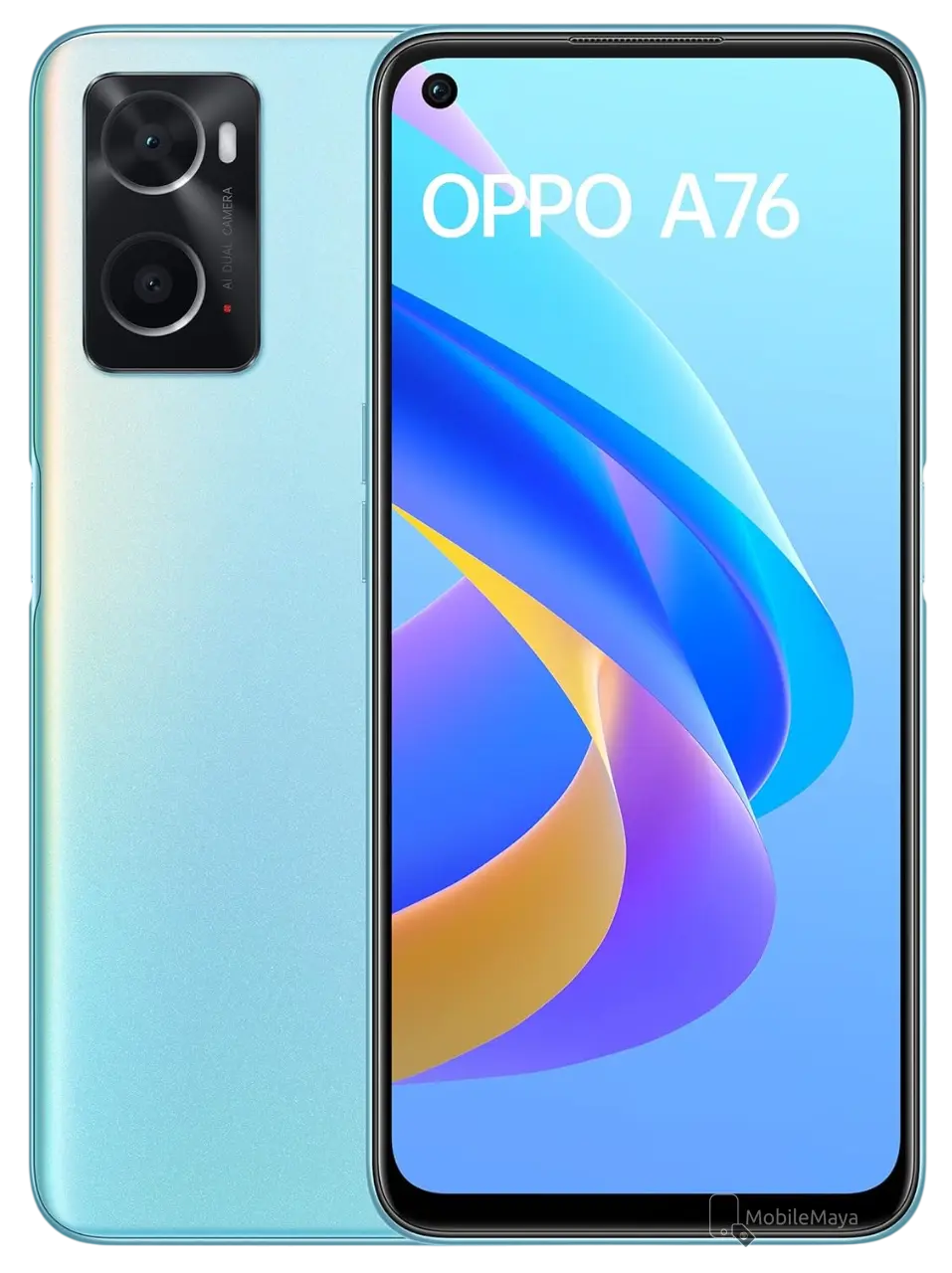 Oppo A76 Glowing Blue Official