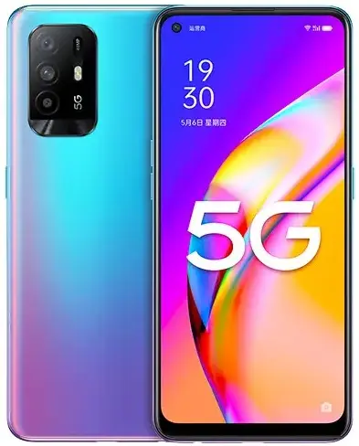 OPPO A95 5G blue color photo