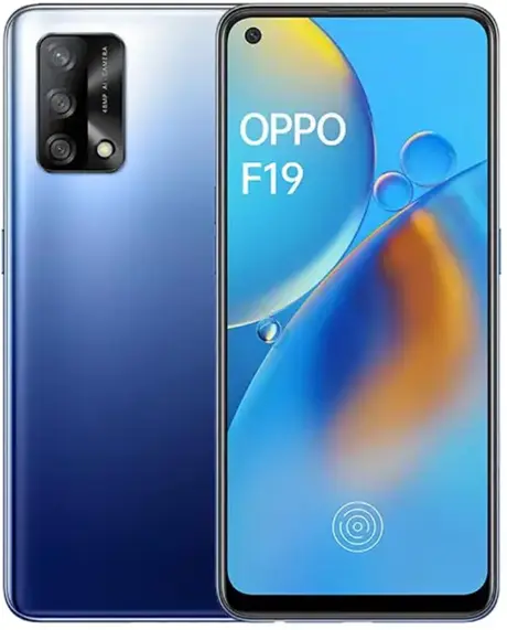 Oppo F19 blue color picture