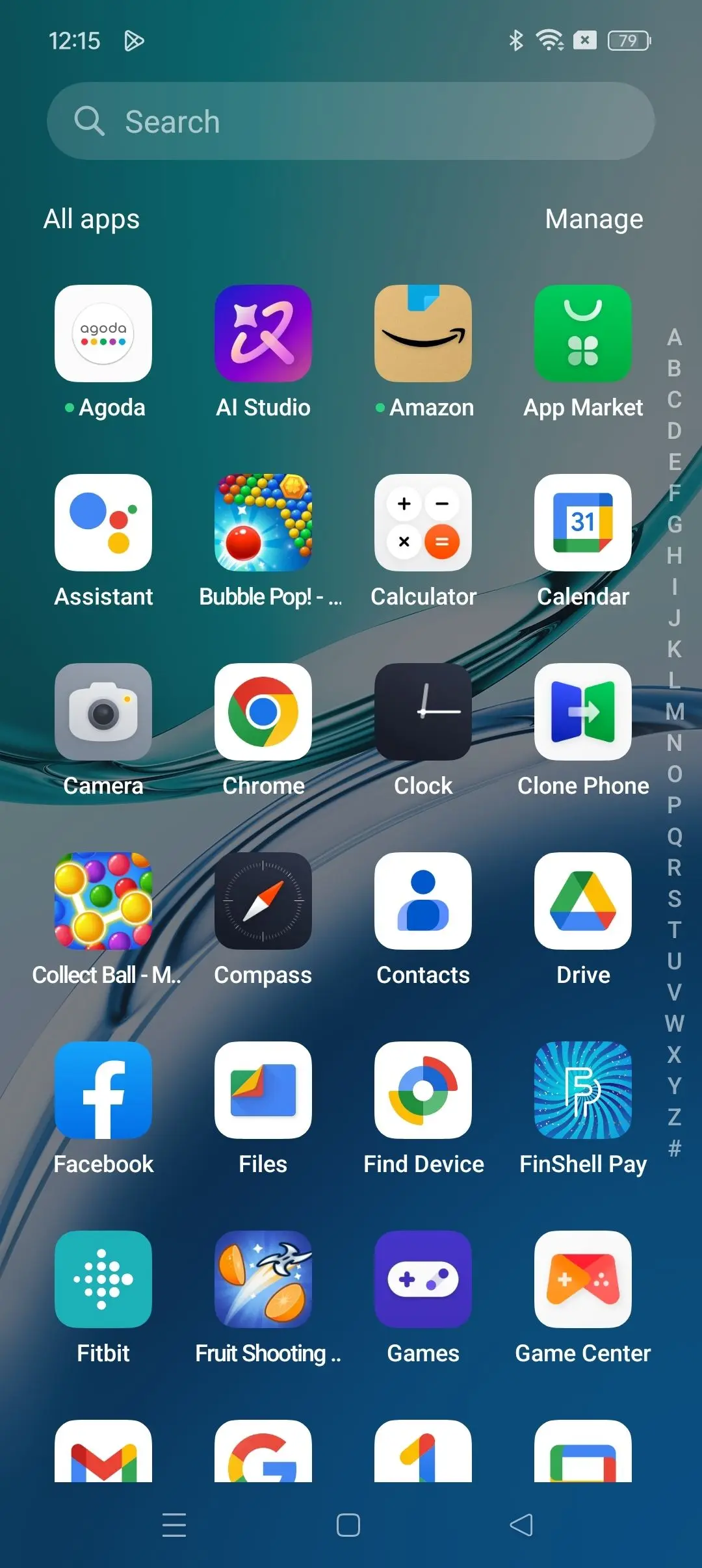 Oppo F27 Pro Plus App Drawer Image.