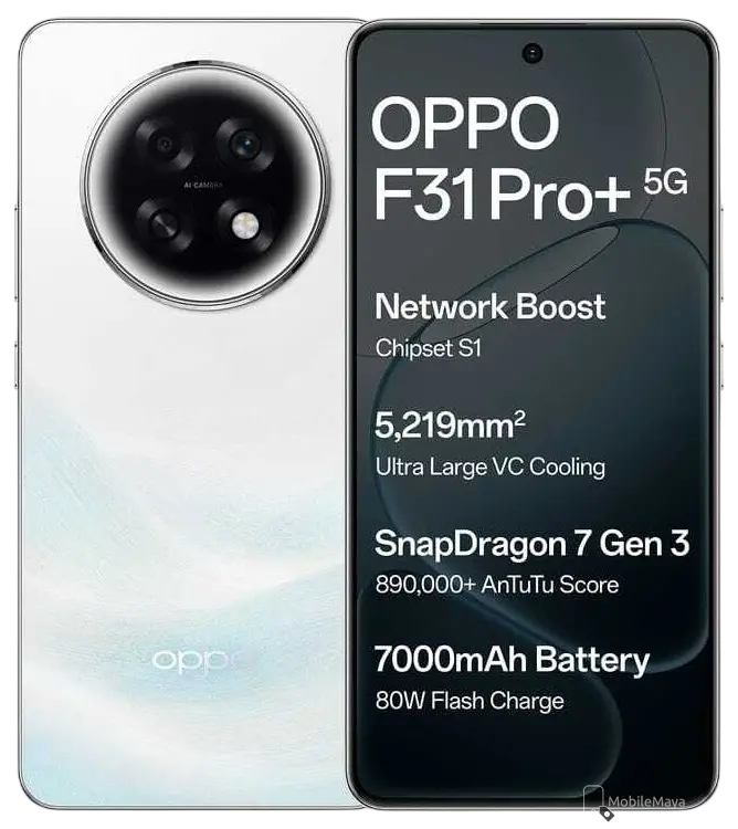 Oppo F31 Pro Plus 5G Himalayan White Official.