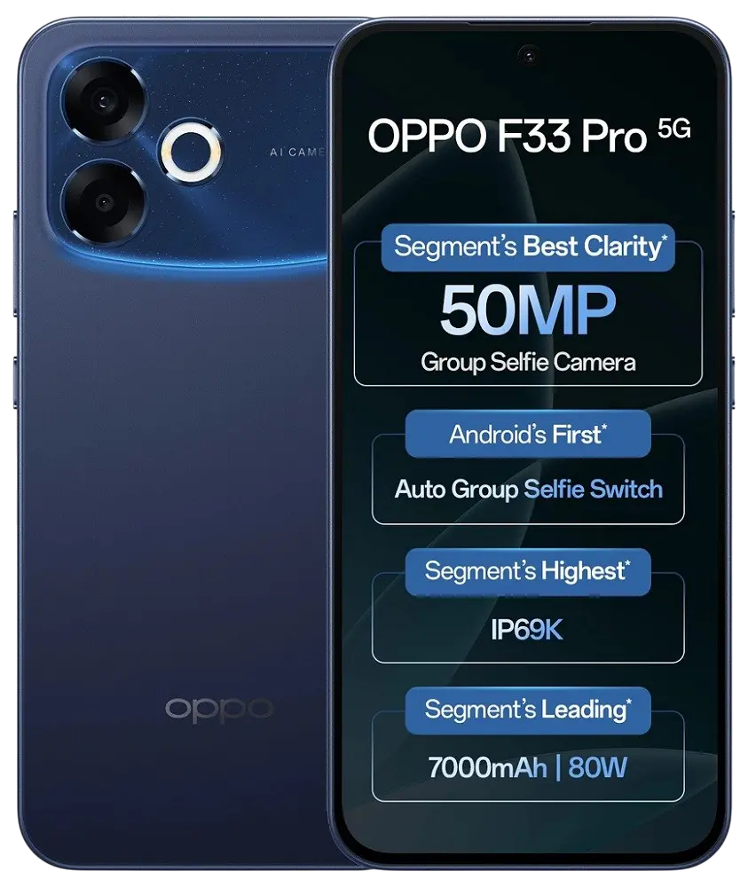 Oppo F33 Pro 5G Starry Blue Official