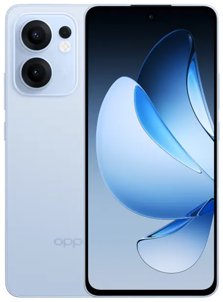 Oppo Reno13 F Skyline Blue official image