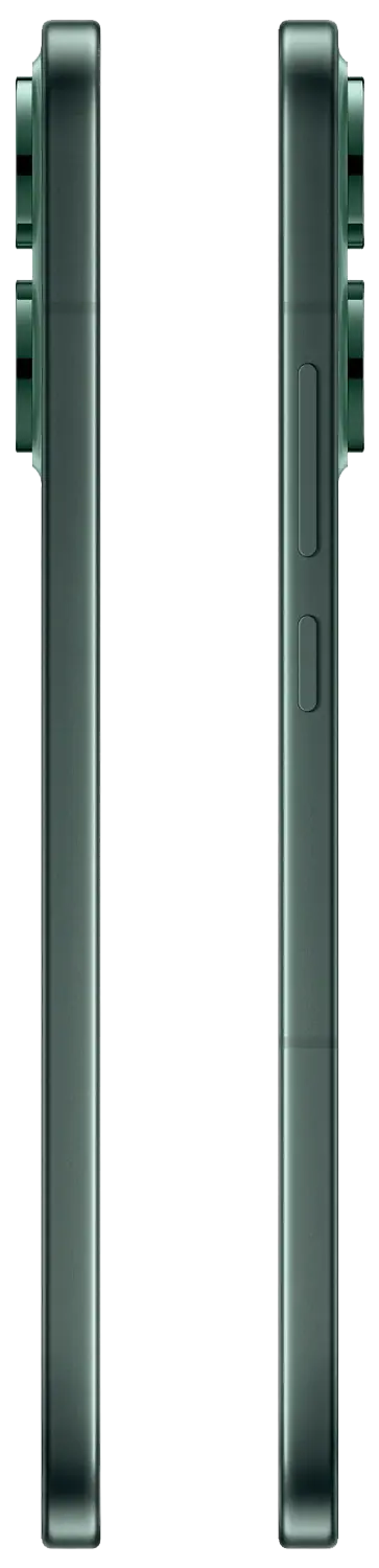 Oppo Reno14 Luminous Green Power Button Image.