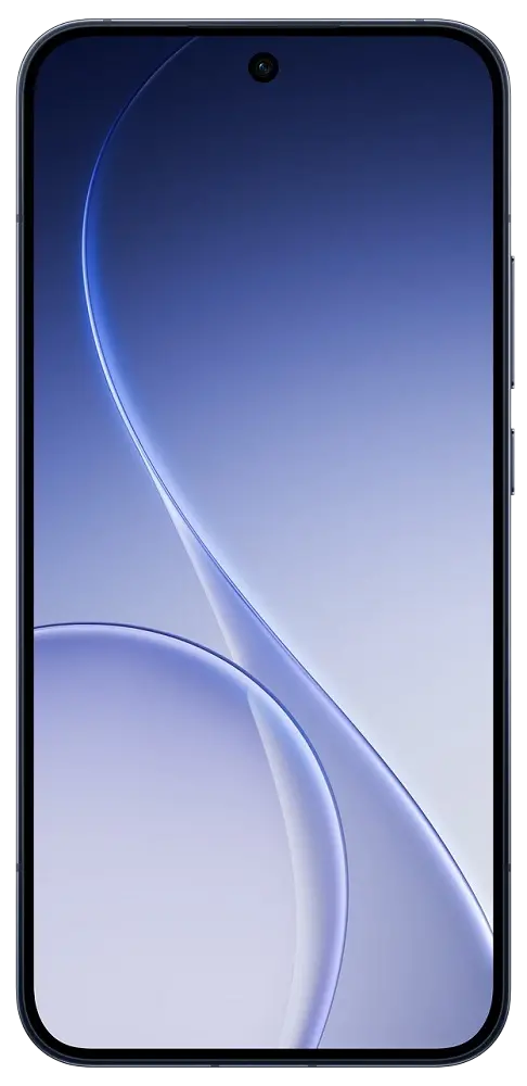 Oppo Reno15 Twilight Blue Front Side Image.