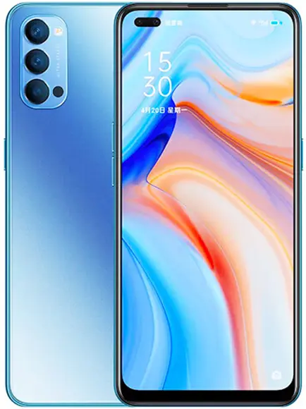 Oppo Reno4 blue picture