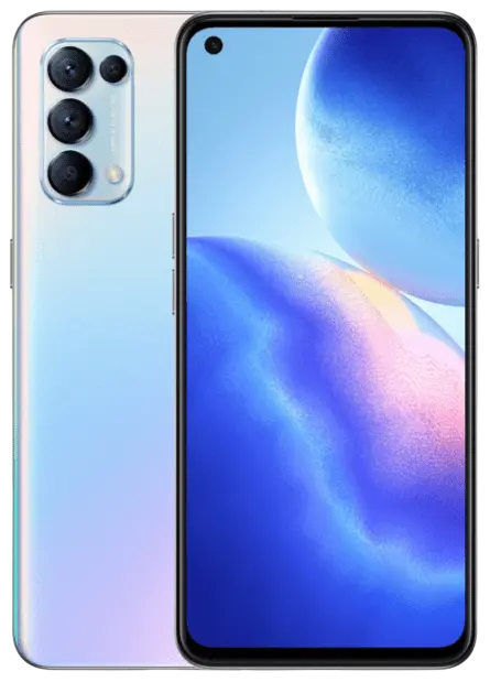 Oppo Reno5 5G Galactic Silver Official