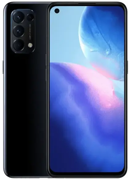 Oppo Reno5 black color image