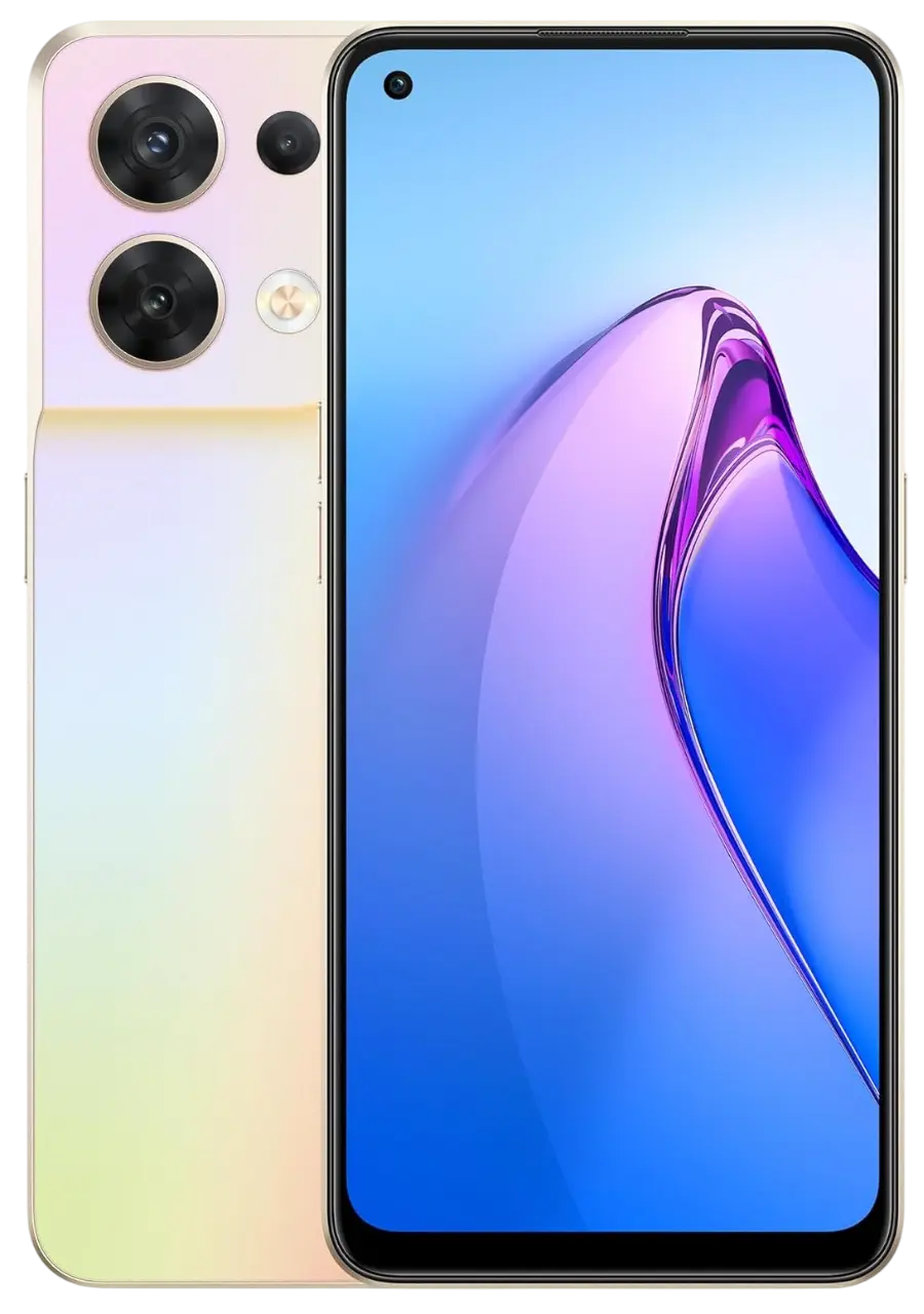 Oppo Reno8 Shimmer Gold Official