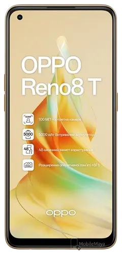Oppo Reno8 T Front Official