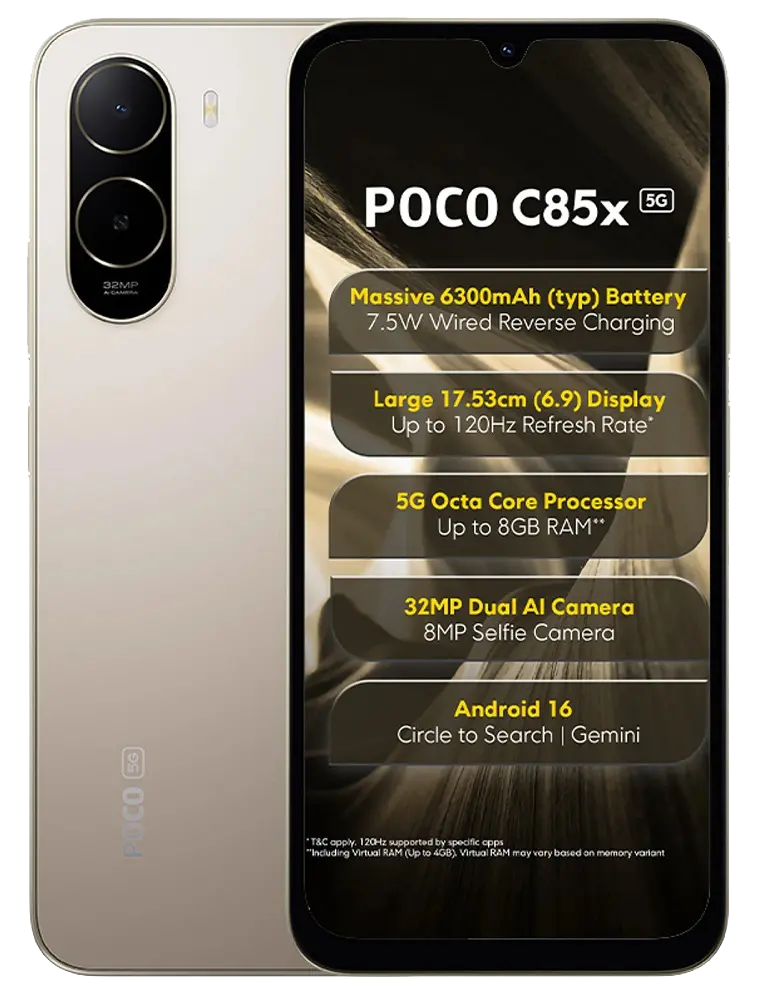 Poco C85x Gold Image