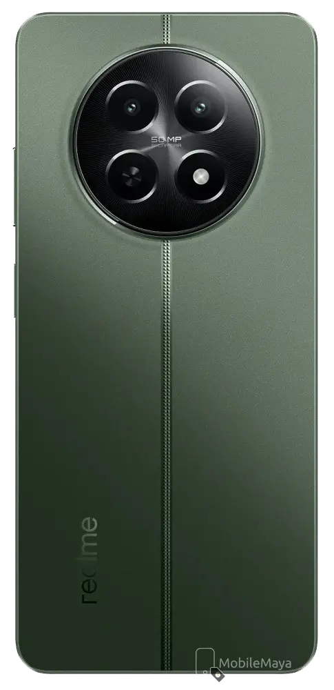 Realme 12x 5G Woodland Green Back Side Image