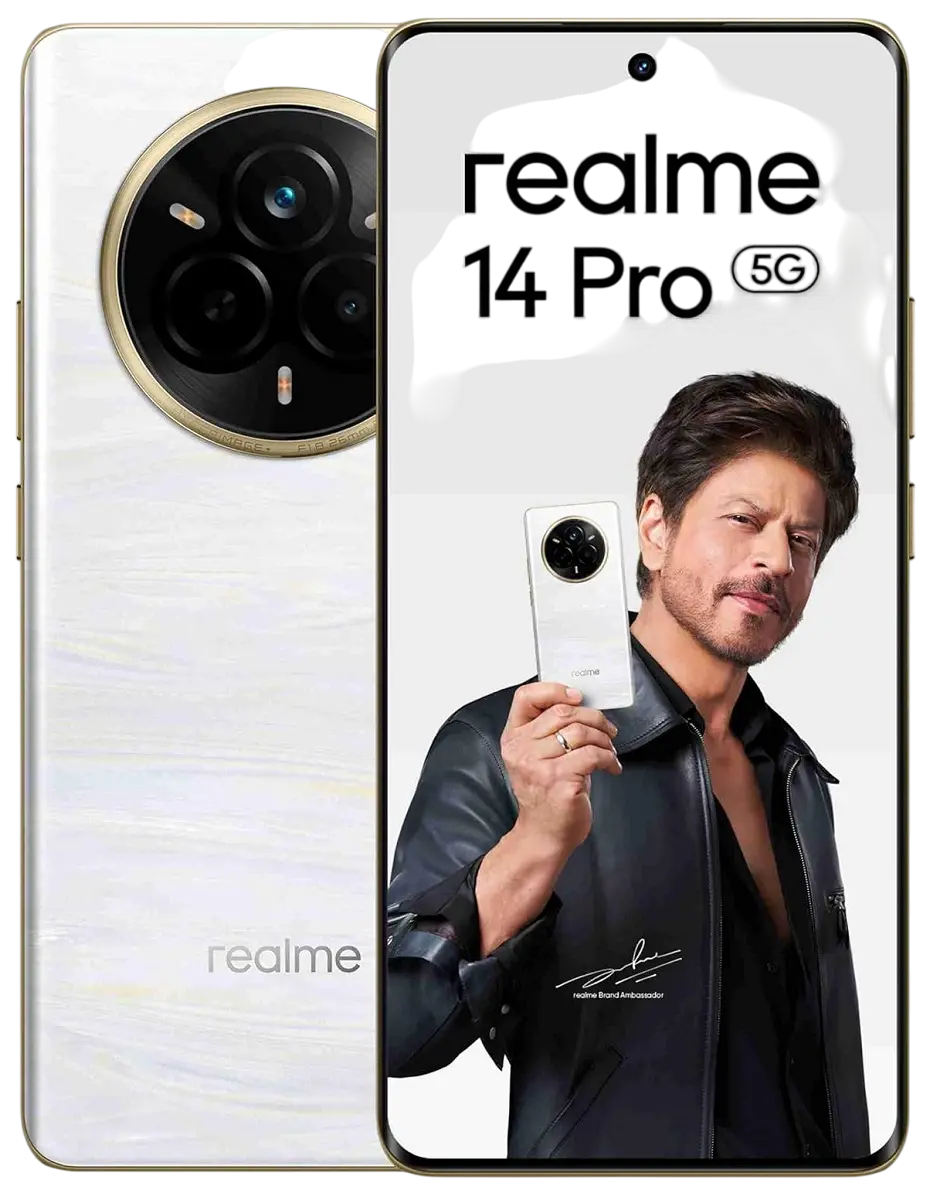 Realme 14 Pro Pearl White official image