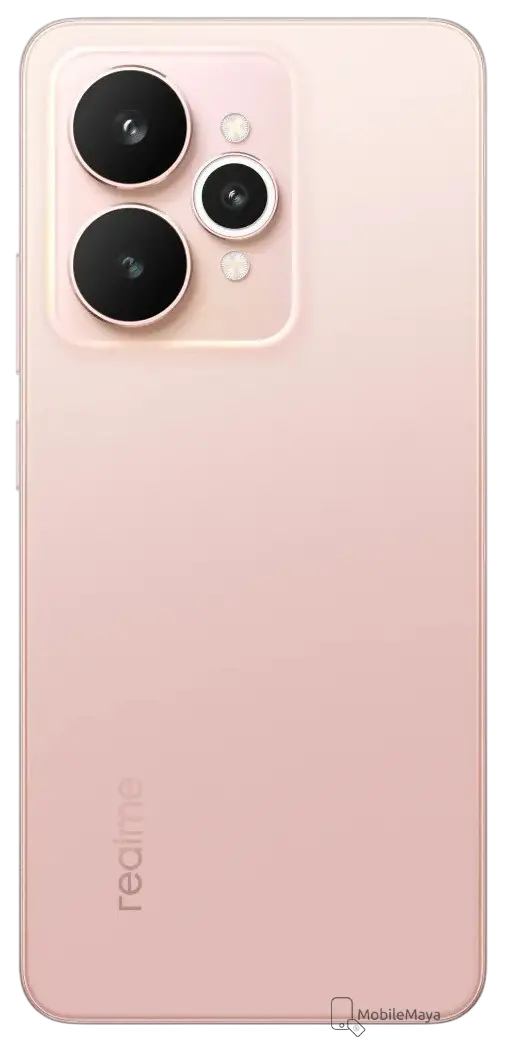 Realme 15 5G Silk Pink Back Image.