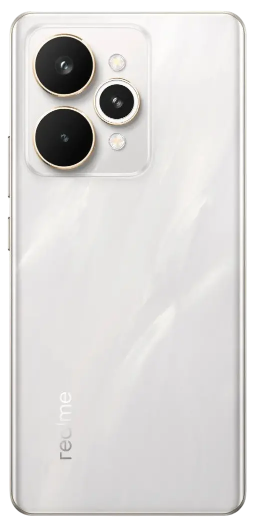Realme 15 Pro 5G Flowing Silver Back Image.